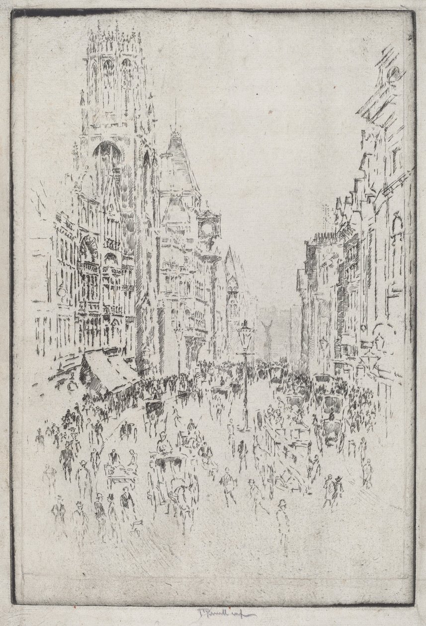 San Dunstan, Fleet Street da Joseph Pennell