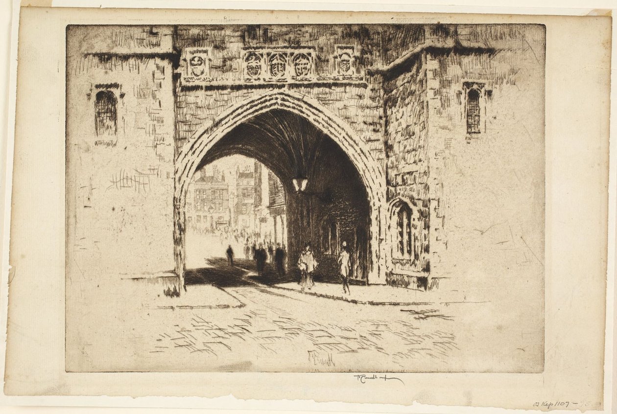 Porta di San Giovanni, Clerkenwell da Joseph Pennell