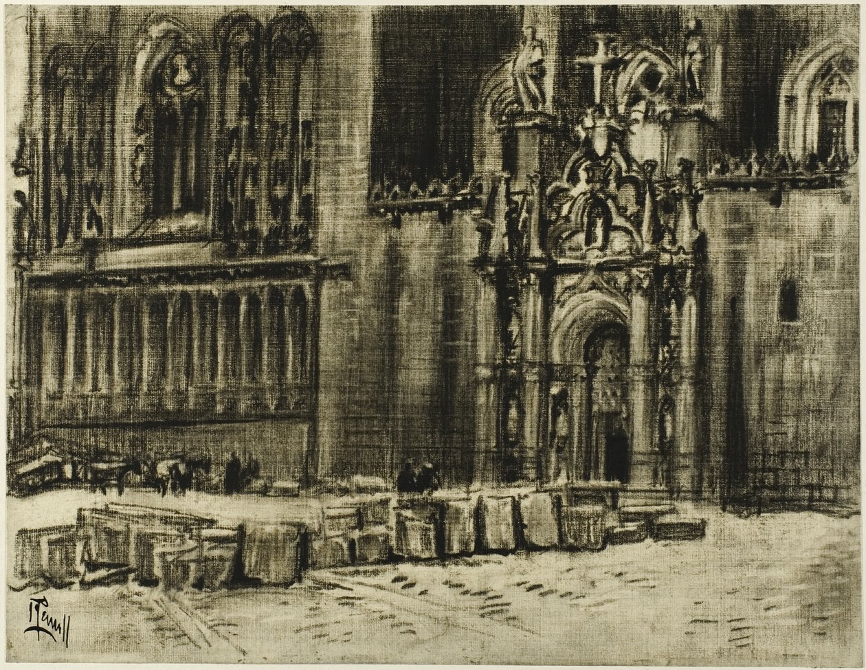 San Juan de los Reyes, la porta e le catene da Joseph Pennell