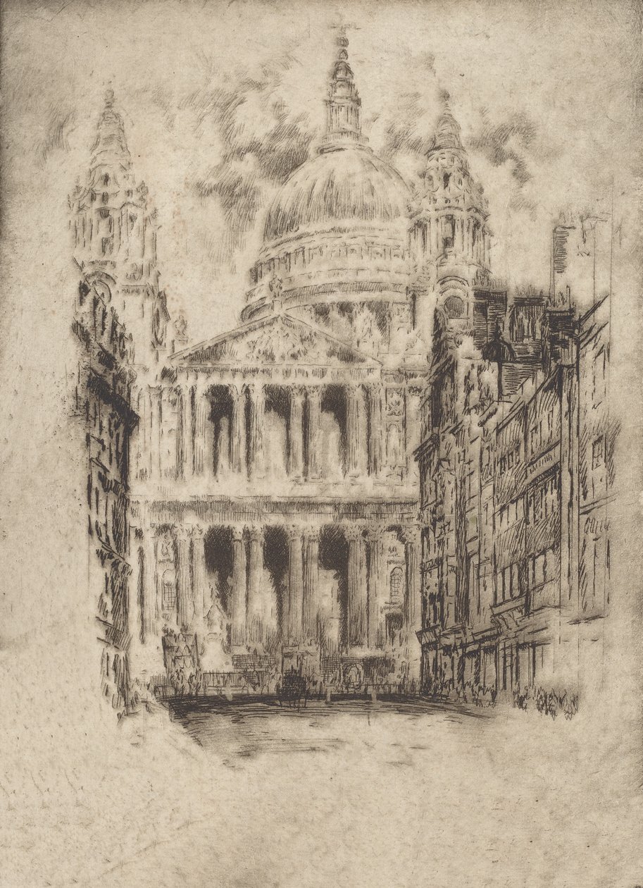 San Paolo, Fleet Street, Londra da Joseph Pennell