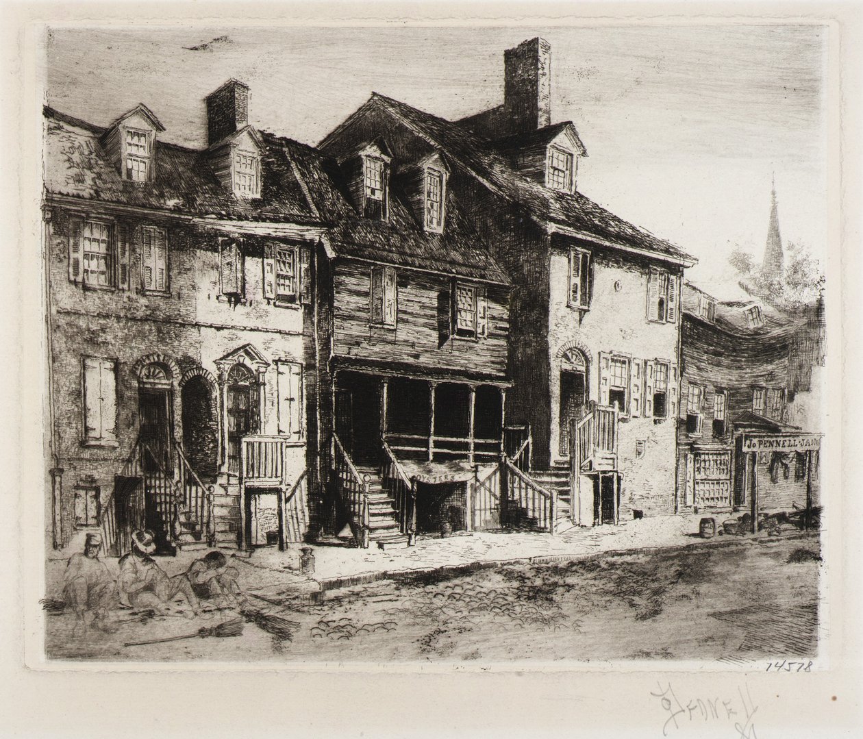 Spazzini, case antiche da Joseph Pennell