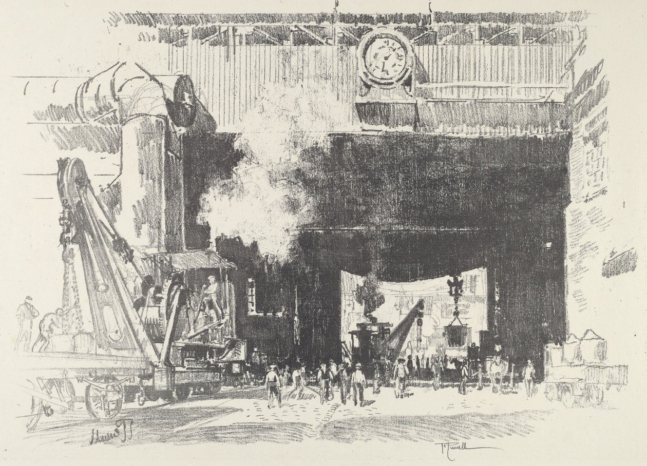 Il grande cancello del grande negozio, 1916 da Joseph Pennell