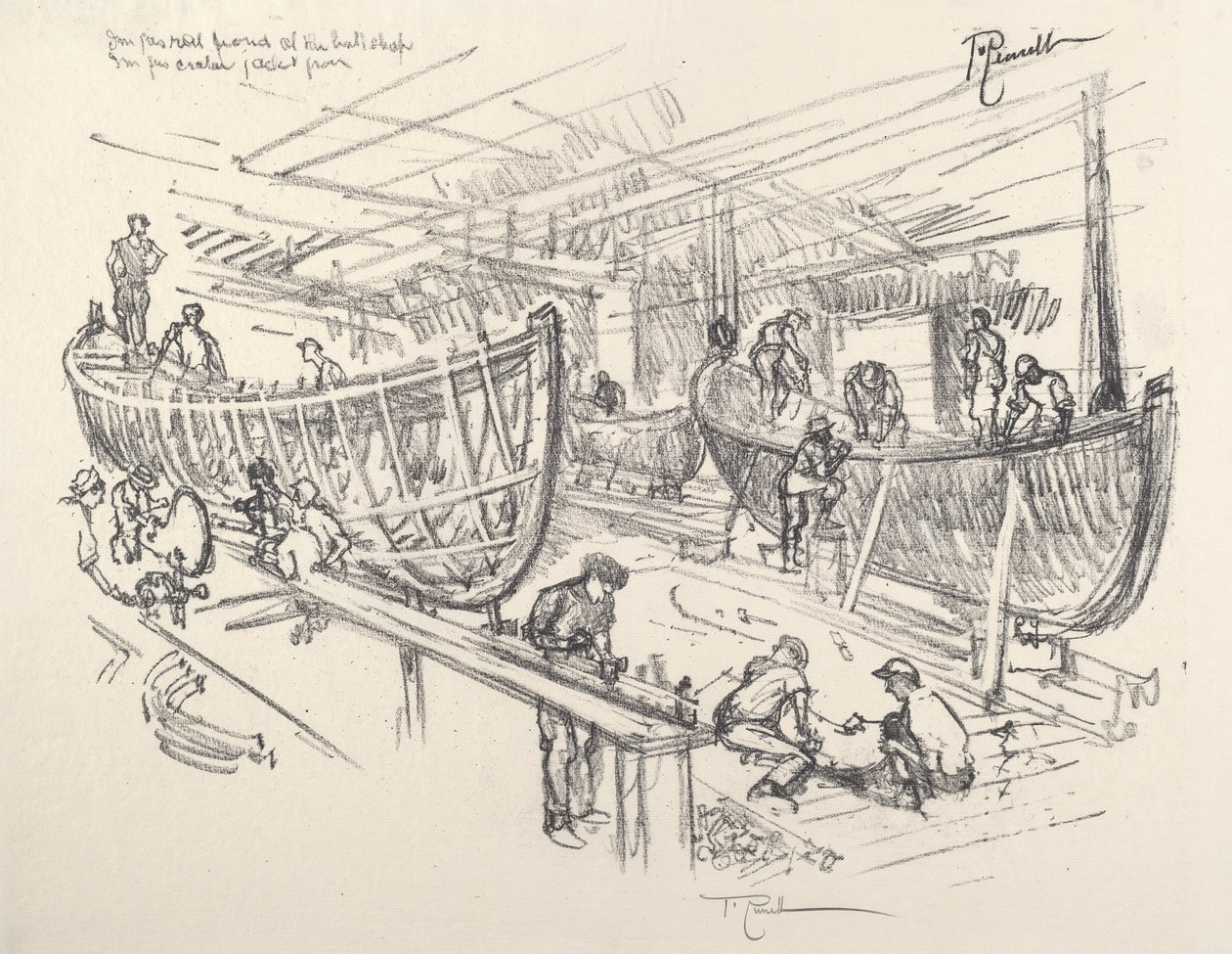 I Costruttori di Barche da Joseph Pennell