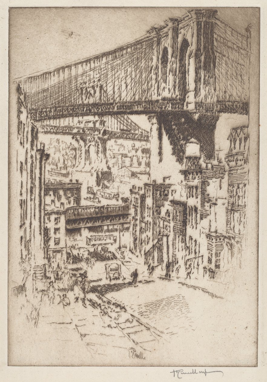 I ponti, da Brooklyn da Joseph Pennell