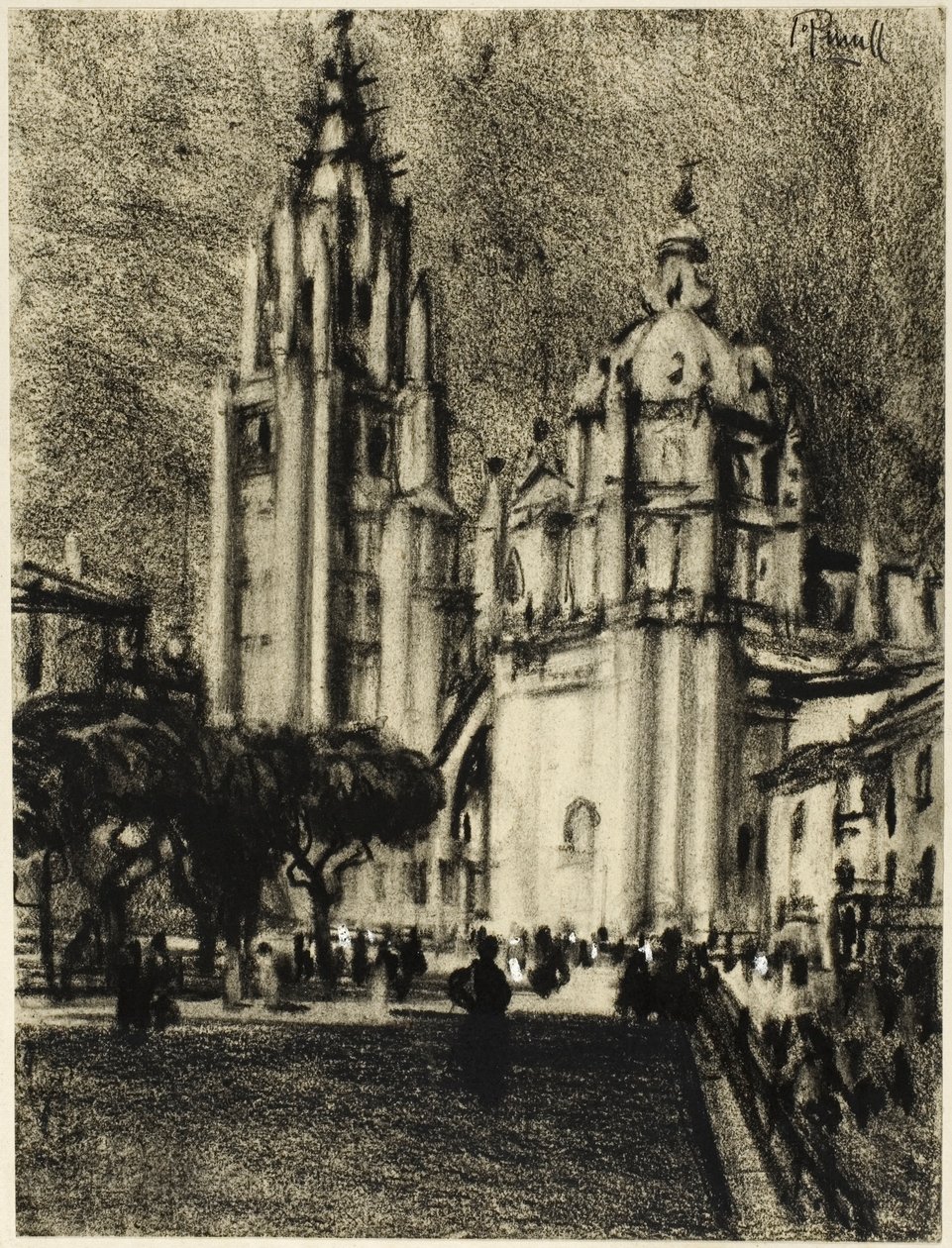 La cattedrale, Toledo da Joseph Pennell
