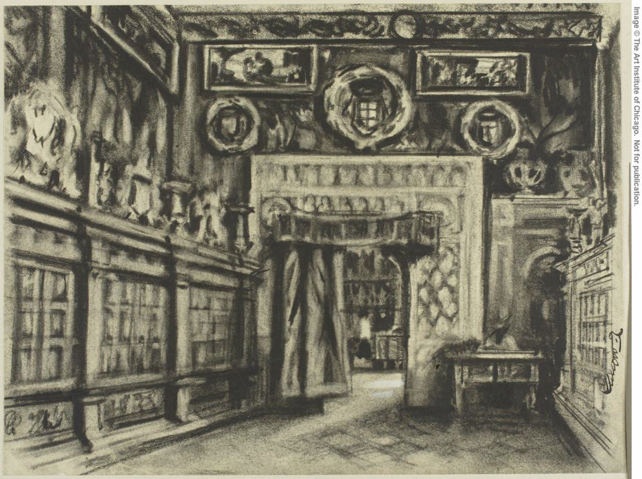 La sala capitolare, Cattedrale di Toledo da Joseph Pennell
