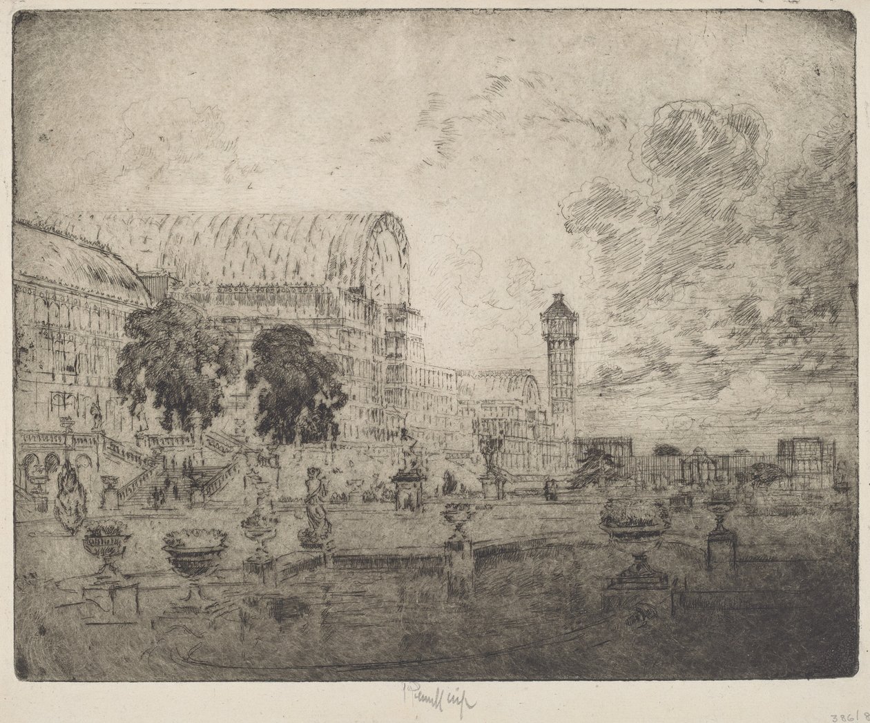Il Crystal Palace da Joseph Pennell