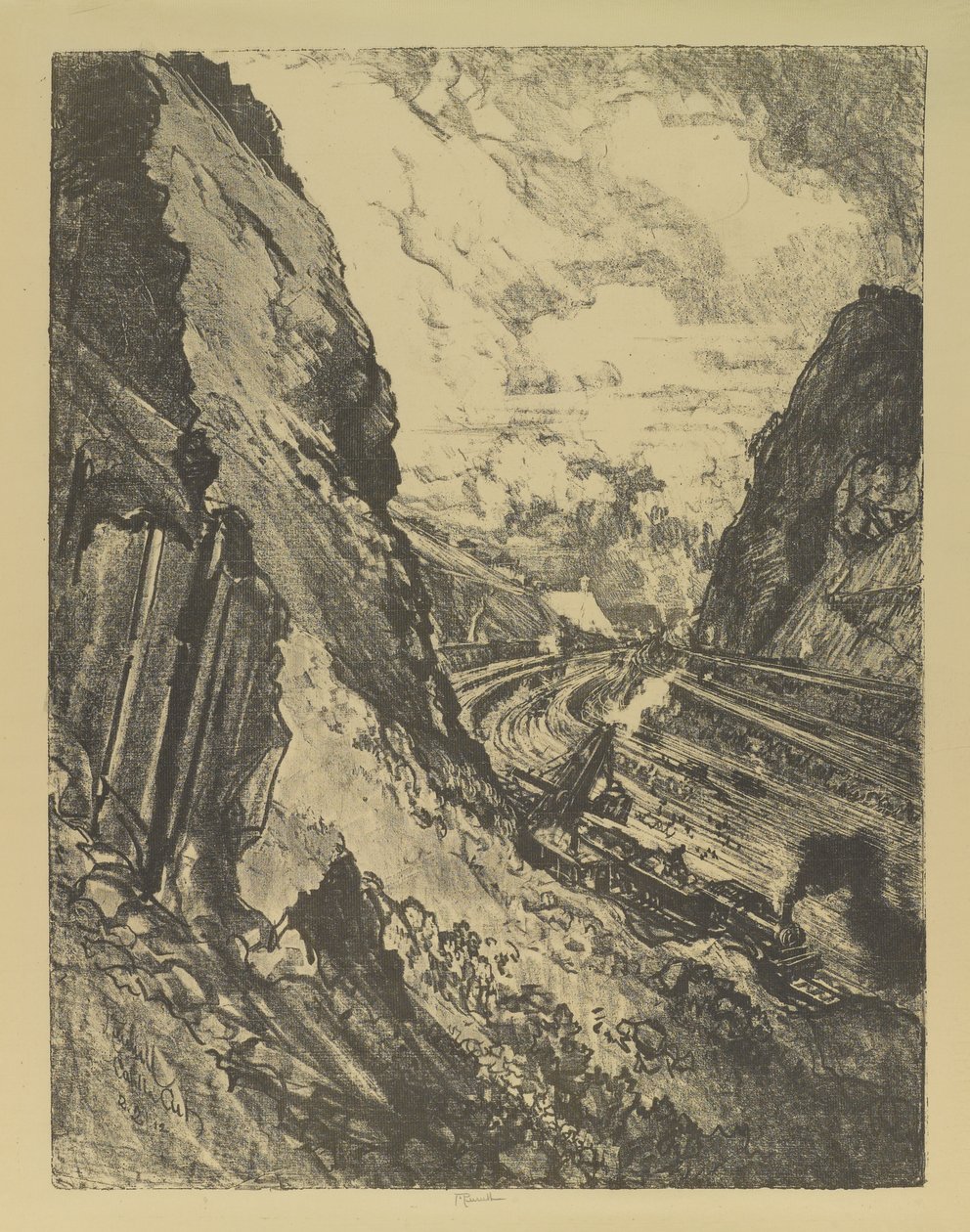 Il taglio verso Culebra da Joseph Pennell