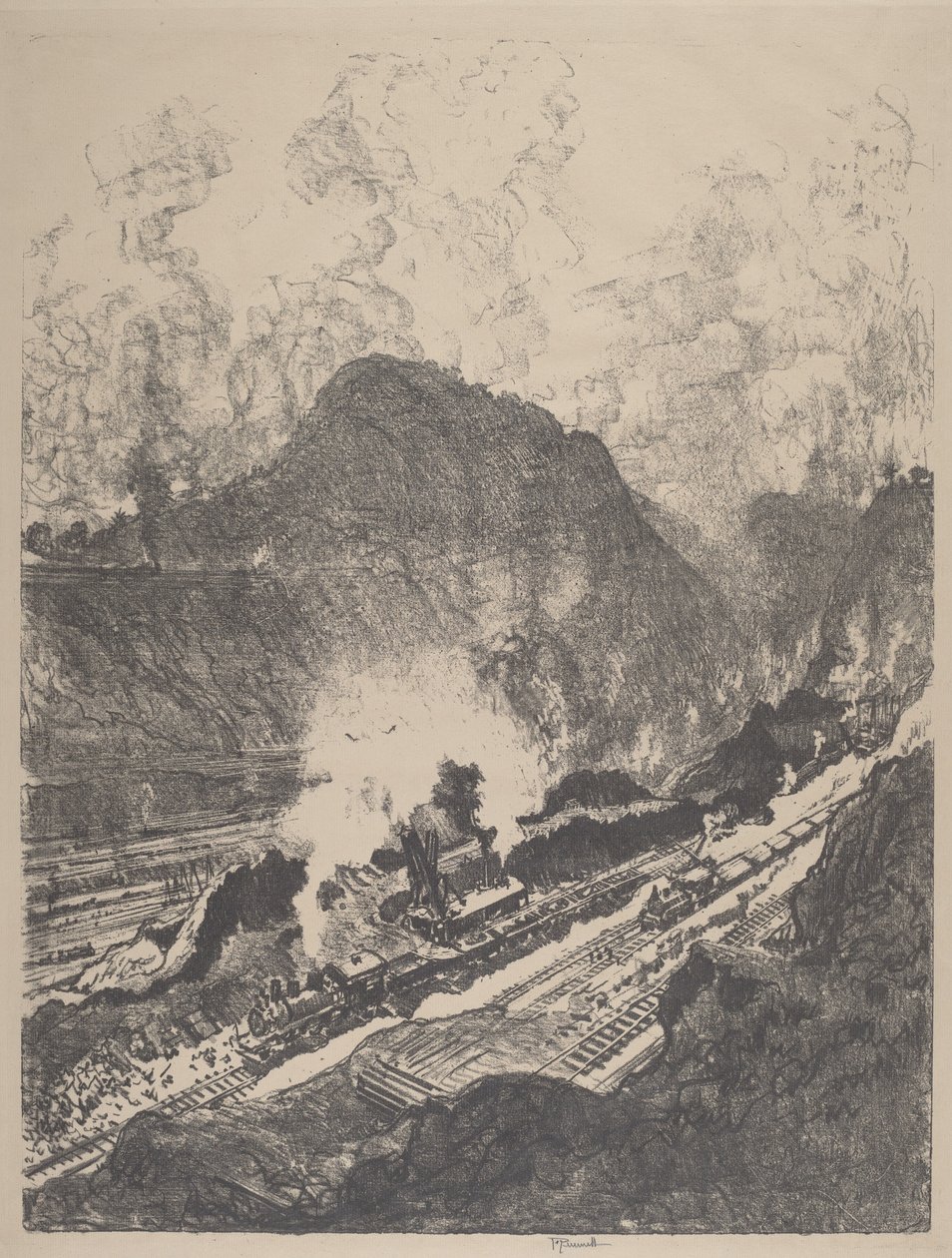 Il taglio da Culebra da Joseph Pennell