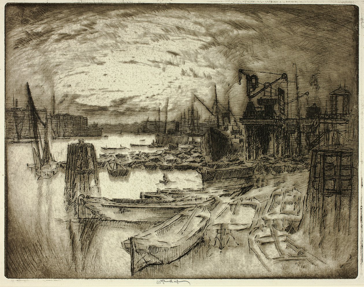 La testa del molo da Joseph Pennell
