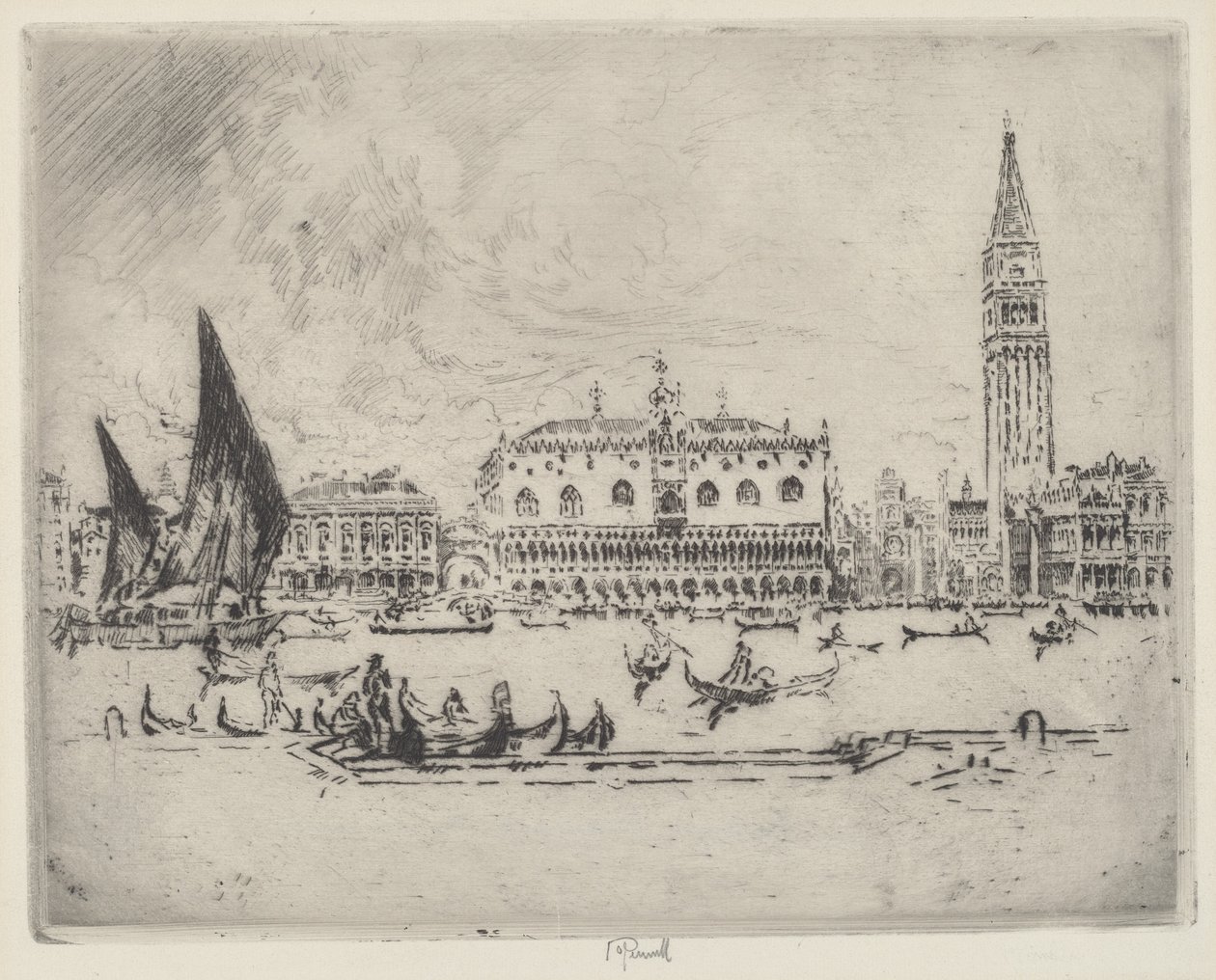 Il Palazzo Ducale da Joseph Pennell