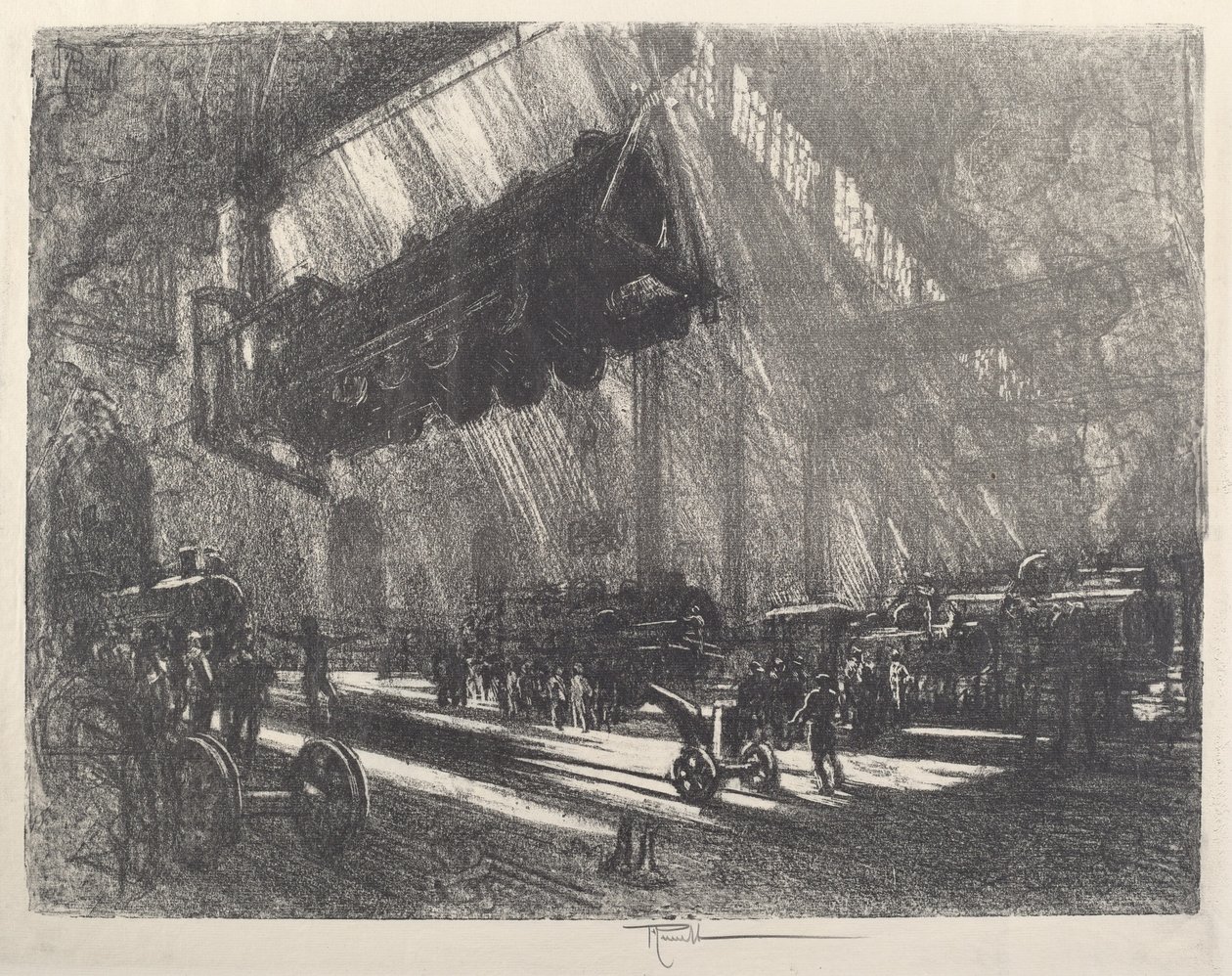 La Locomotiva Volante, 1917 da Joseph Pennell