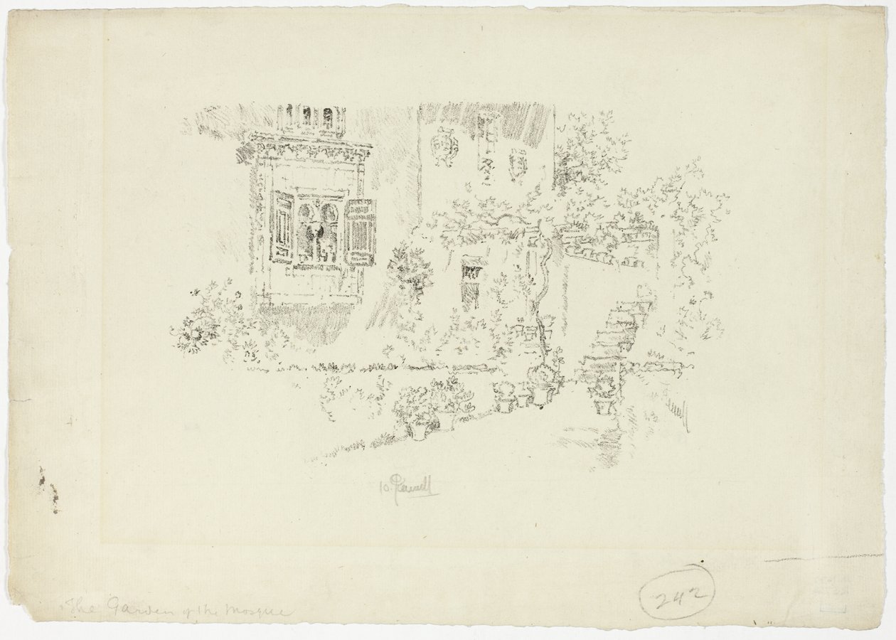 Il giardino della moschea I da Joseph Pennell