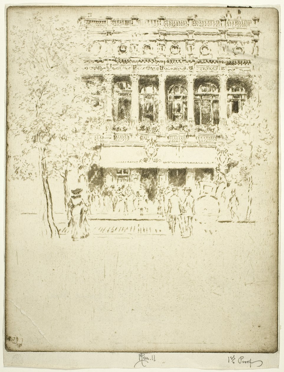 Il Teatro Garrick da Joseph Pennell