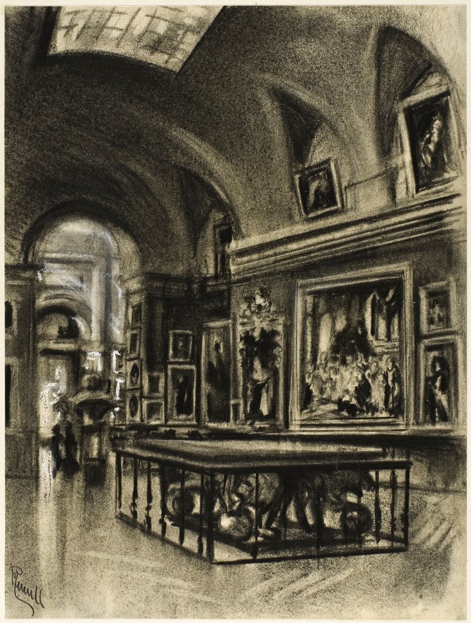 La grande galleria del Prado da Joseph Pennell