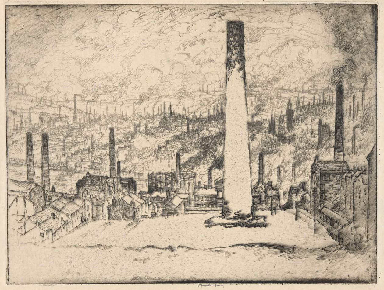 Il Grande Camino, Bradford da Joseph Pennell