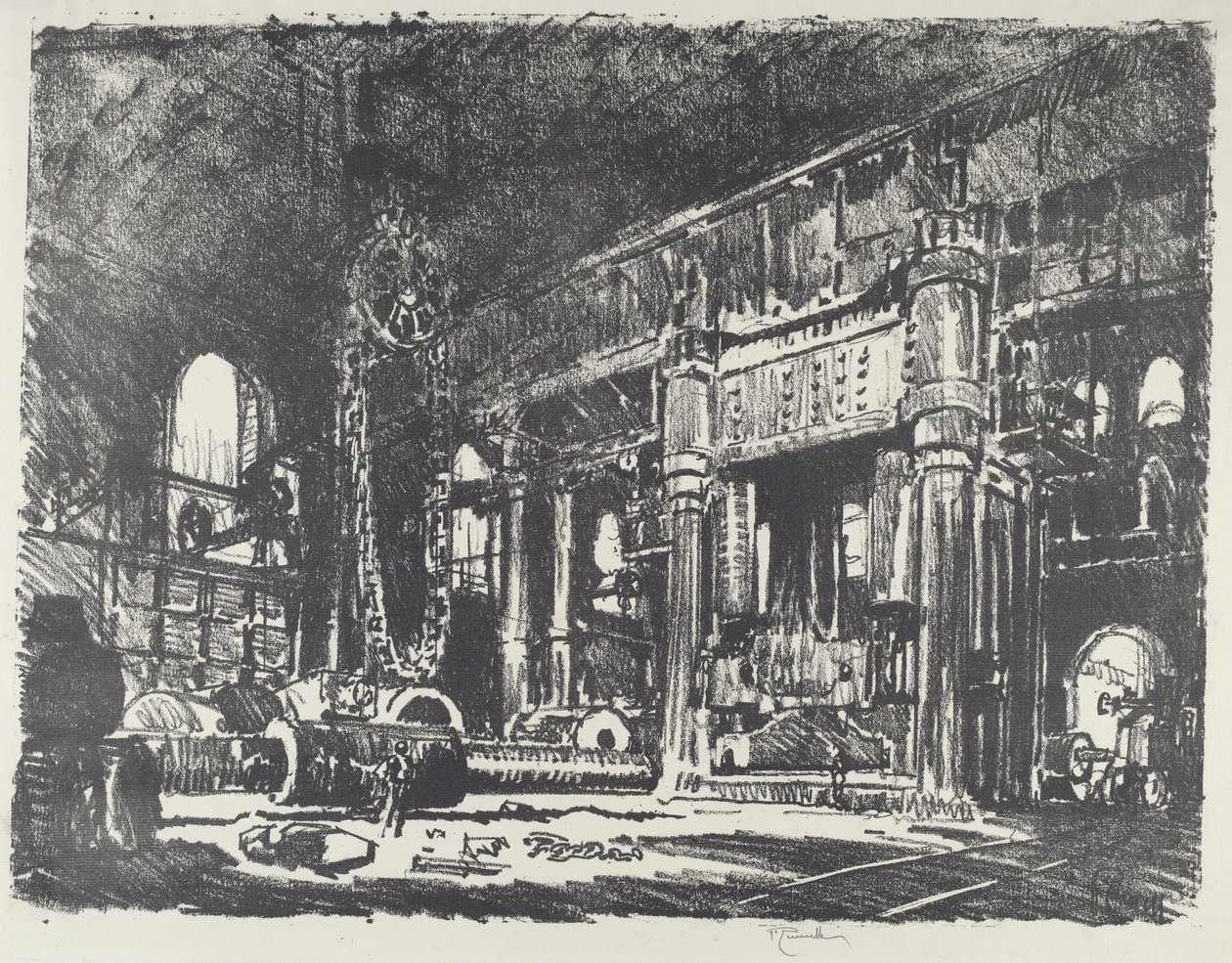 La fucina delle armi, 1916 da Joseph Pennell