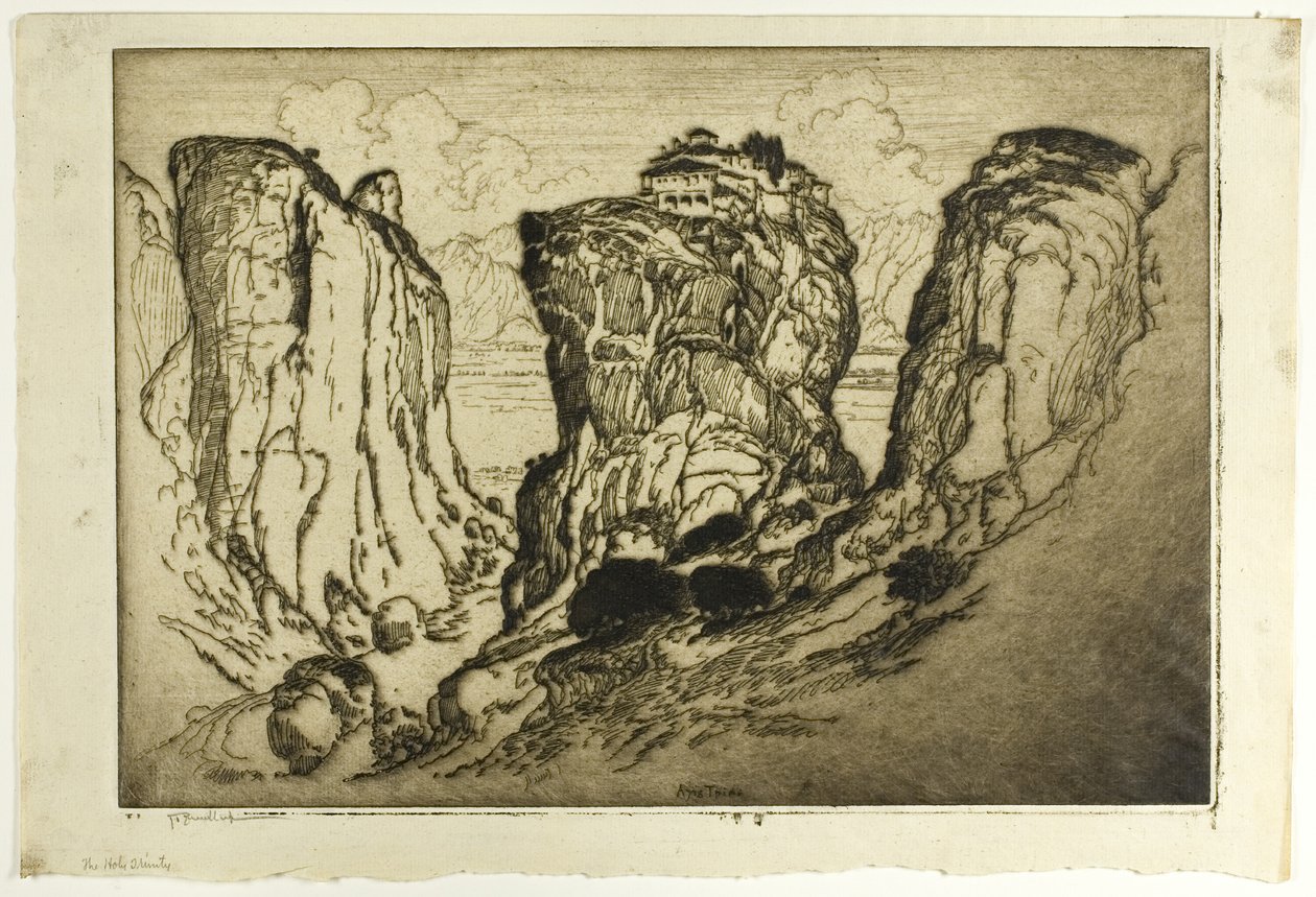 La Santissima Trinità dei Castelli in Aria da Joseph Pennell