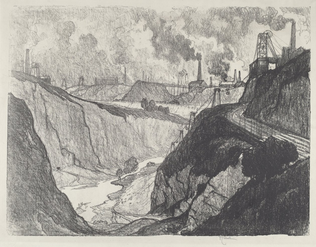 La miniera di ferro da Joseph Pennell