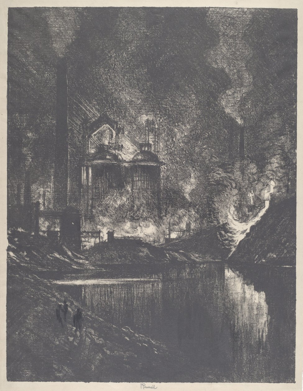 Il lago di fuoco, Charleroi da Joseph Pennell