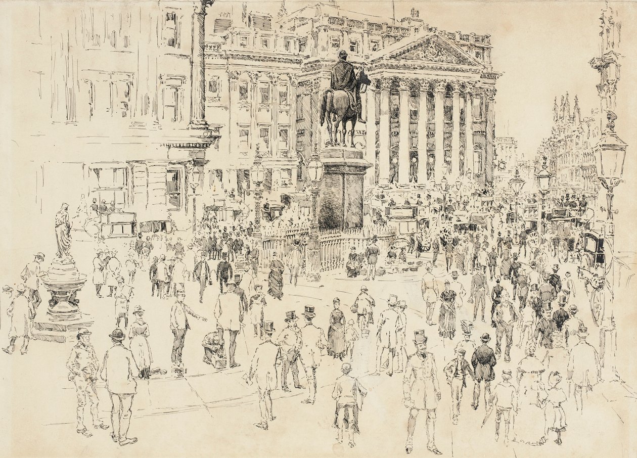 La Mansion House, residenza del Lord Mayor da Joseph Pennell