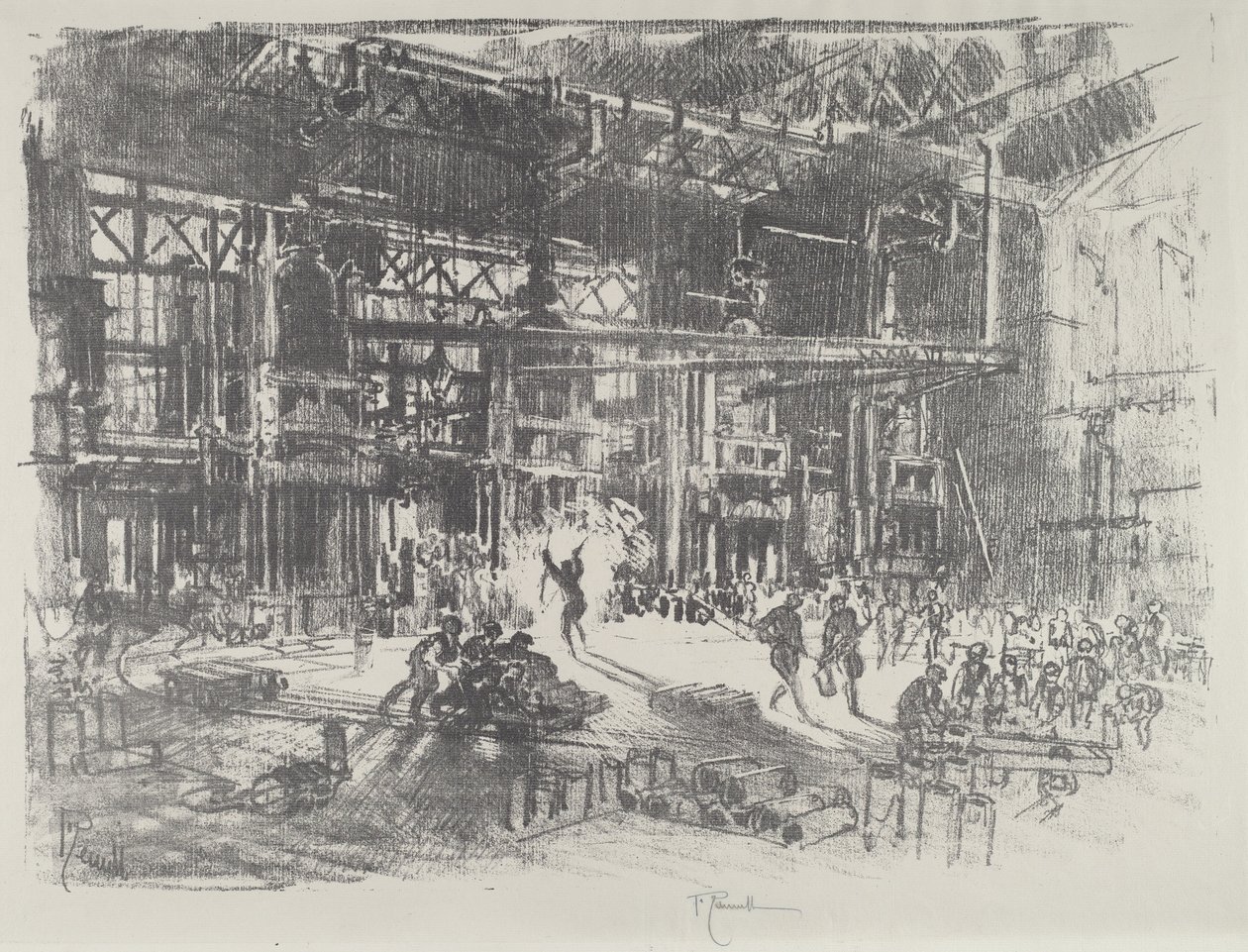 Le presse, 1916 da Joseph Pennell