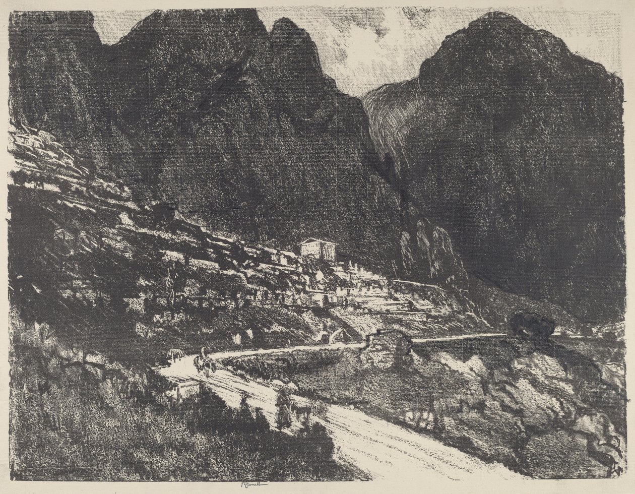 Le rocce lucenti, Delfi da Joseph Pennell