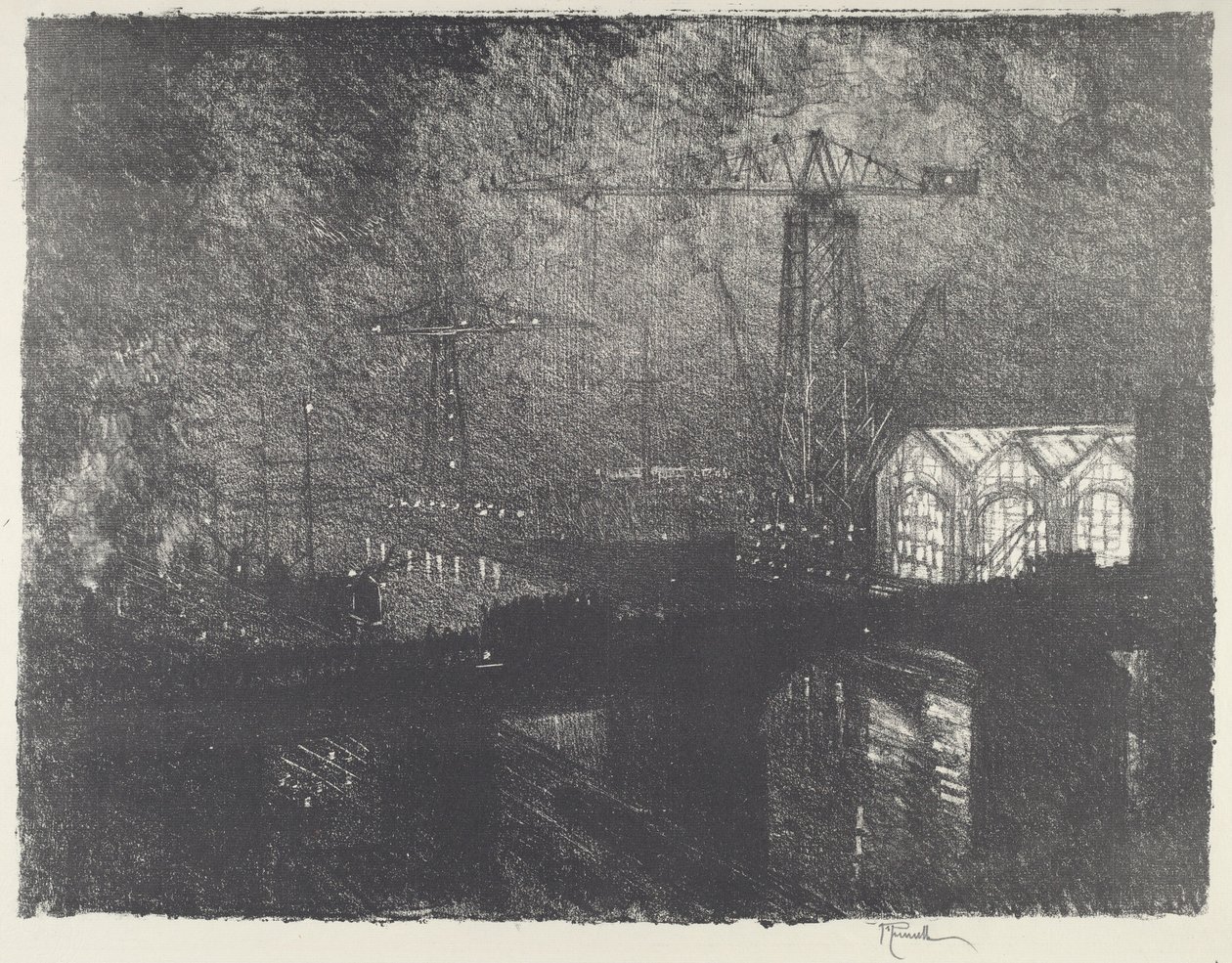 I Negozi di Notte, Cambio di Turno da Joseph Pennell