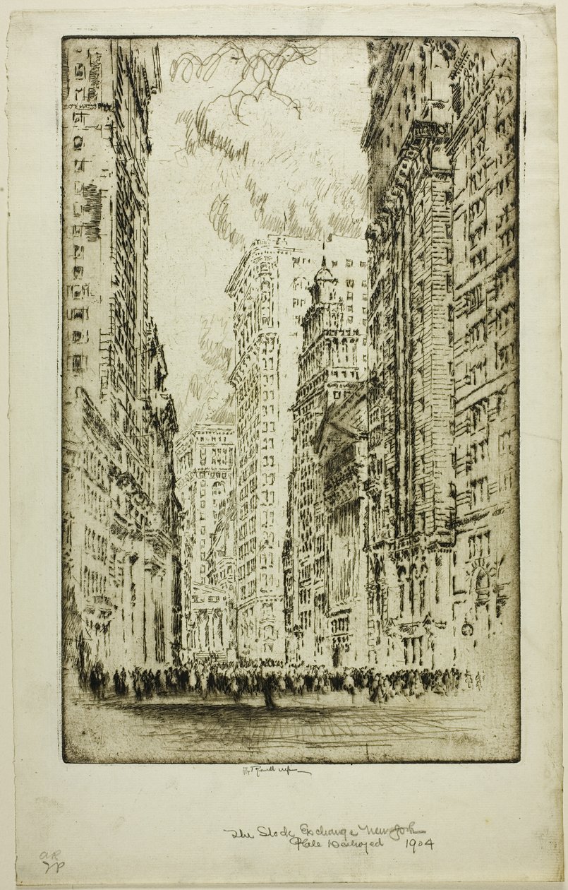 La borsa valori da Joseph Pennell