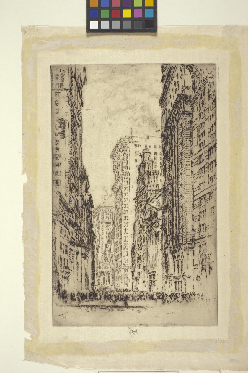 La Borsa di New York da Joseph Pennell
