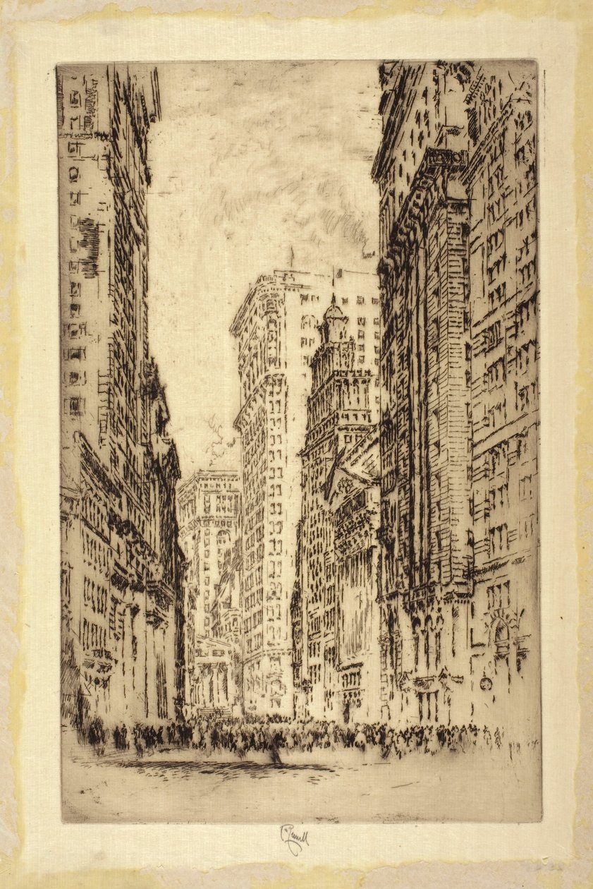 La Borsa, New York da Joseph Pennell