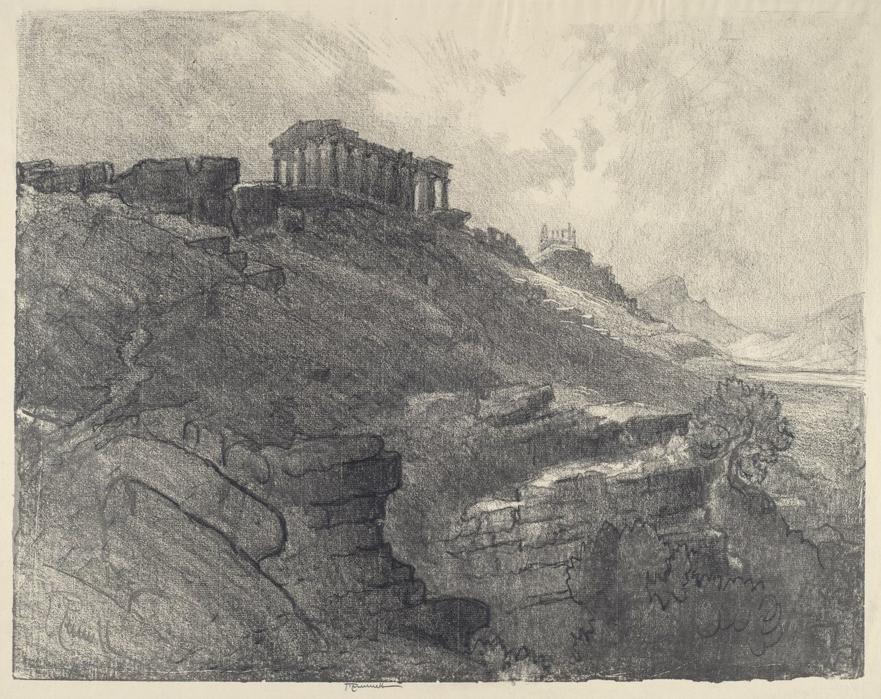 I templi sul muro, Girgenti da Joseph Pennell