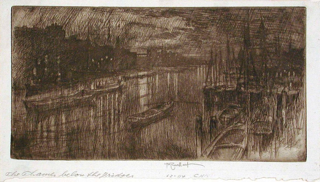 Il Tamigi sotto il ponte da Joseph Pennell
