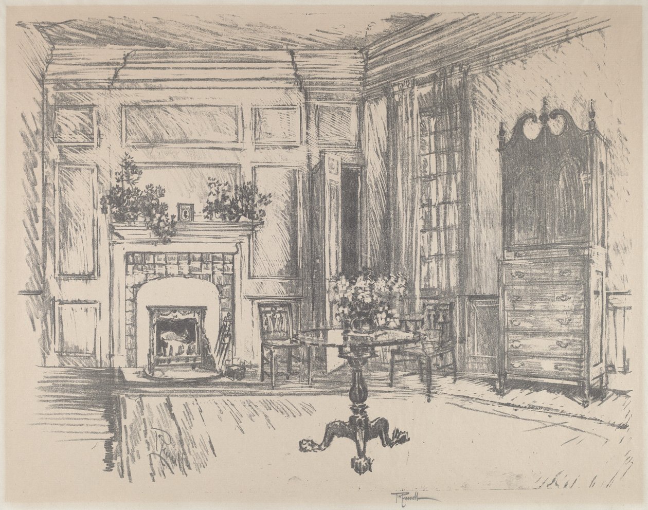 La stanza superiore, Stenton da Joseph Pennell