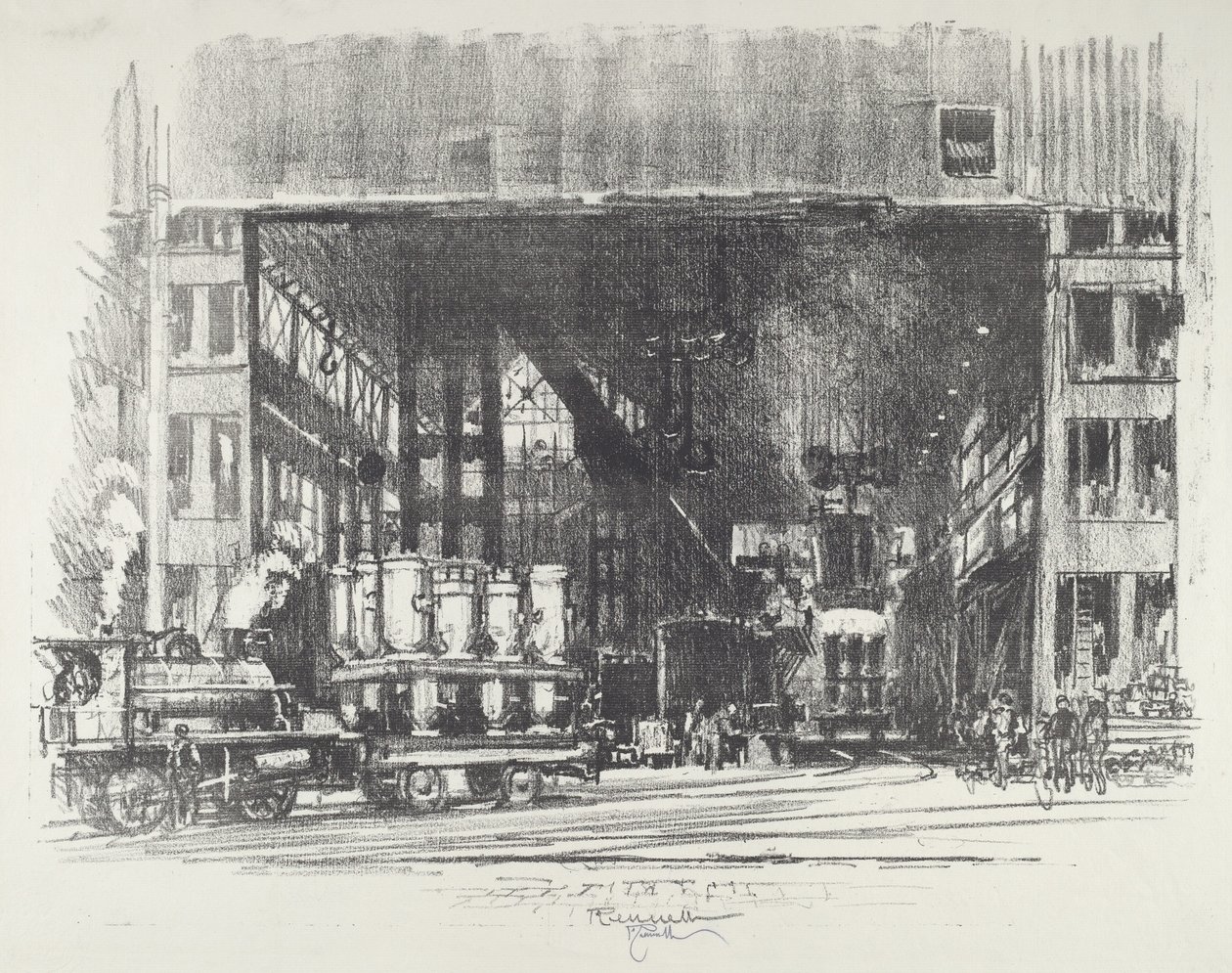 Le Urne, Gettando Grandi Conchiglie da Joseph Pennell