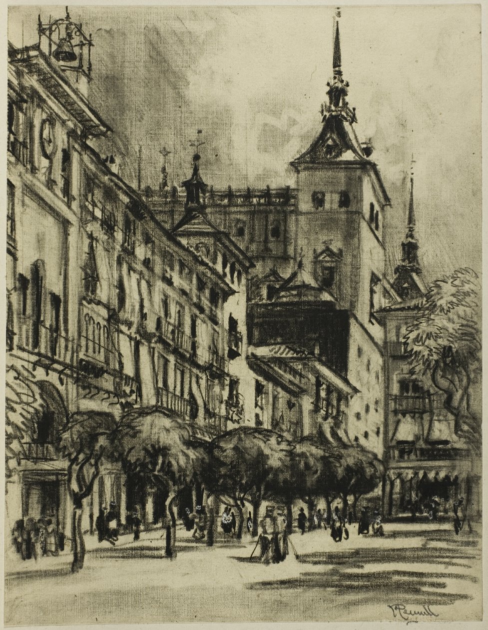 Lo Zocodover, Toledo da Joseph Pennell