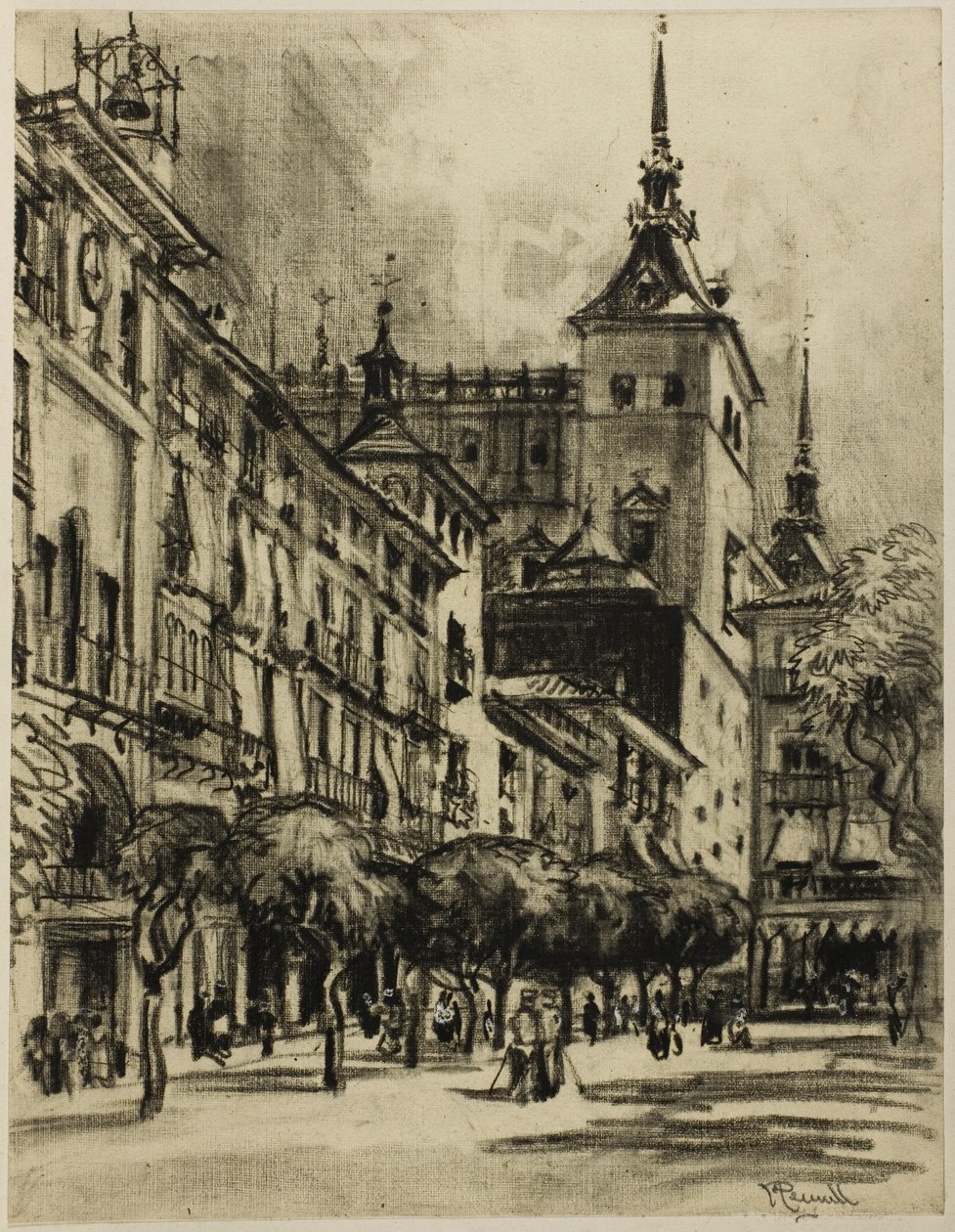 Lo Zocodover, Toledo da Joseph Pennell