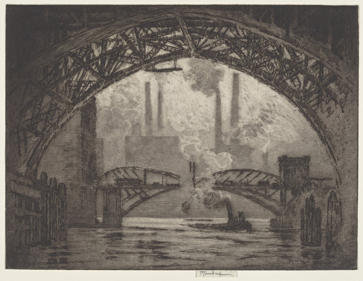 Sotto i ponti, Chicago da Joseph Pennell