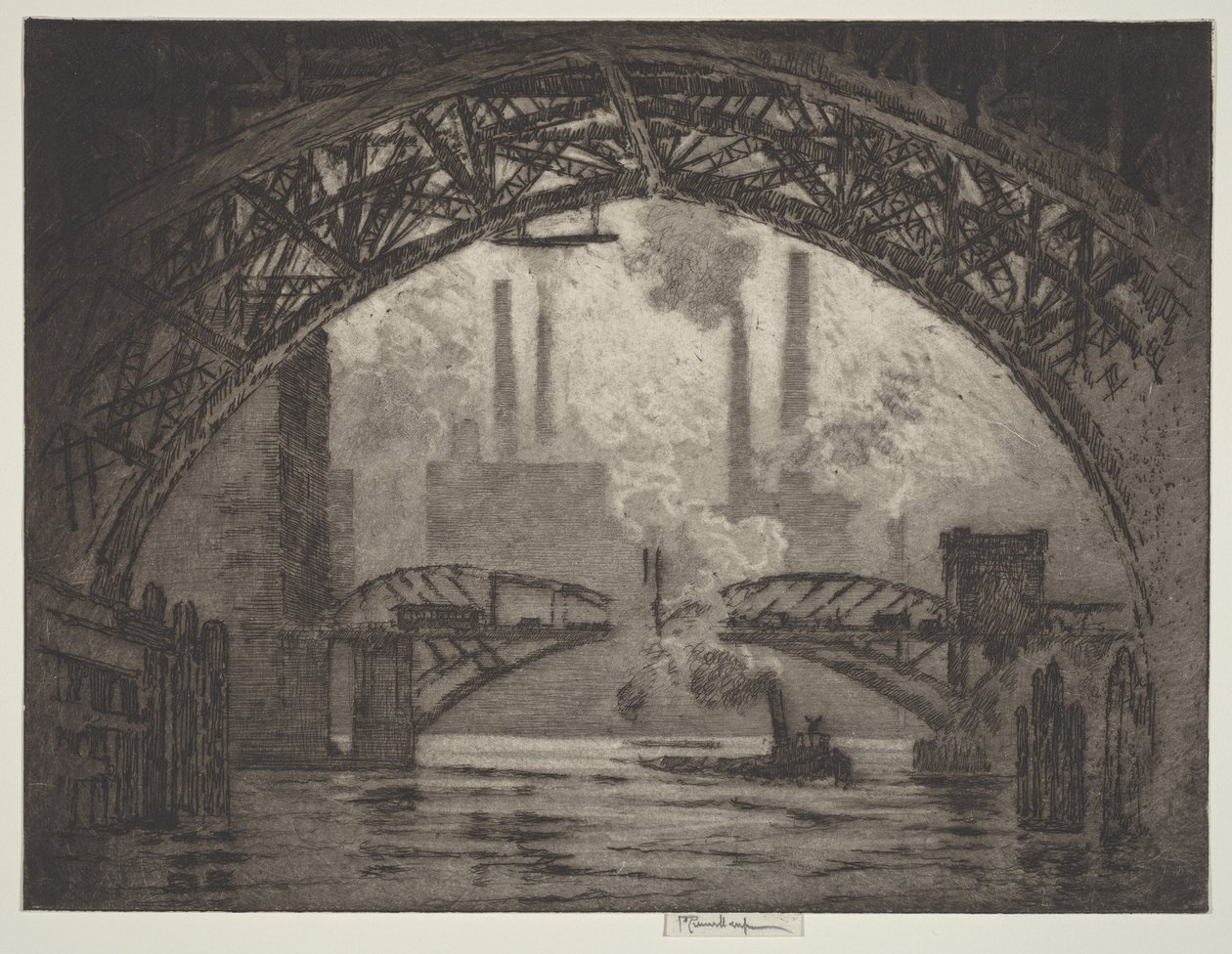 Sotto i ponti, Chicago da Joseph Pennell