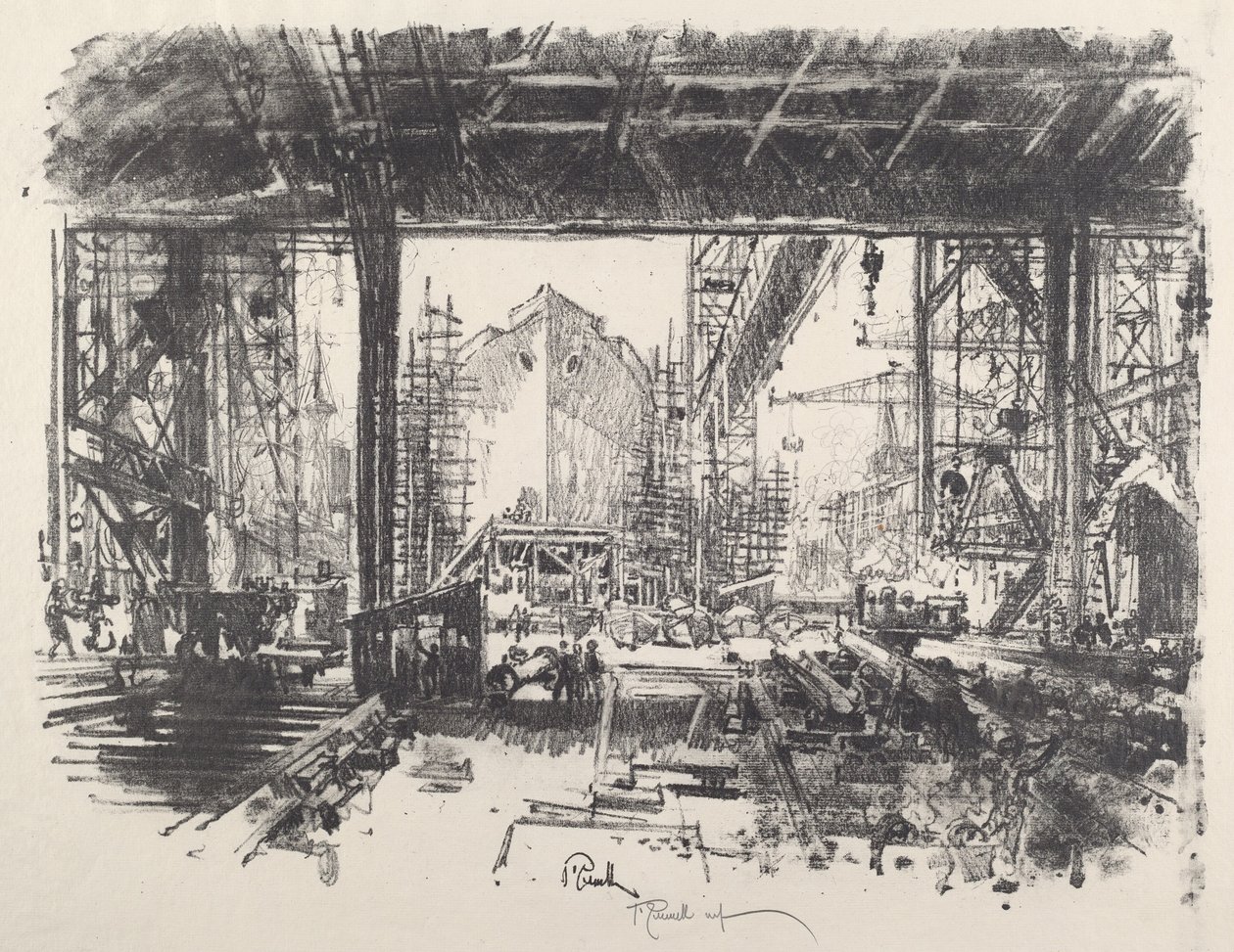 Sotto la tettoia da Joseph Pennell