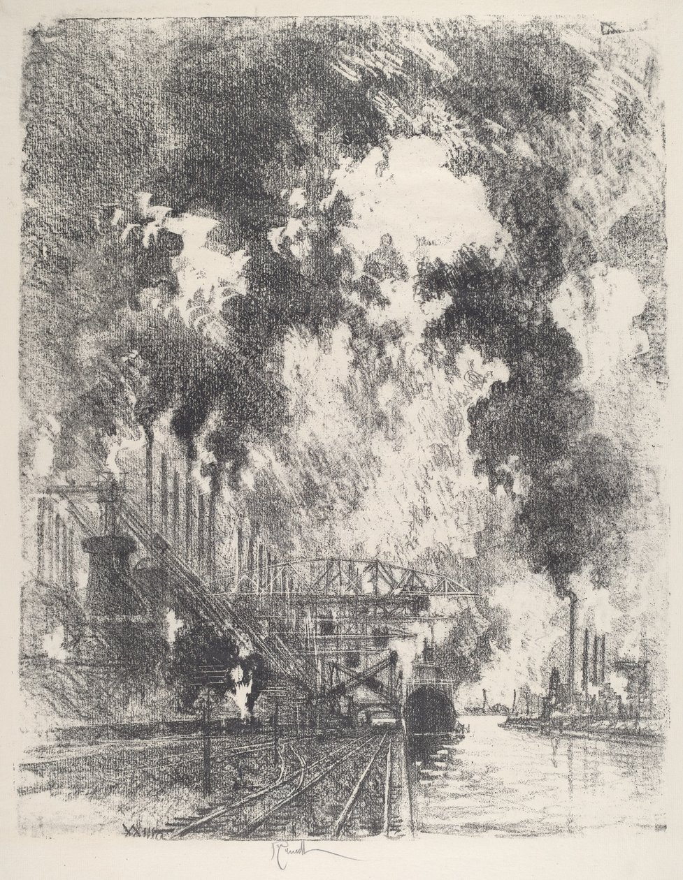 Scarico del Minerale da Joseph Pennell