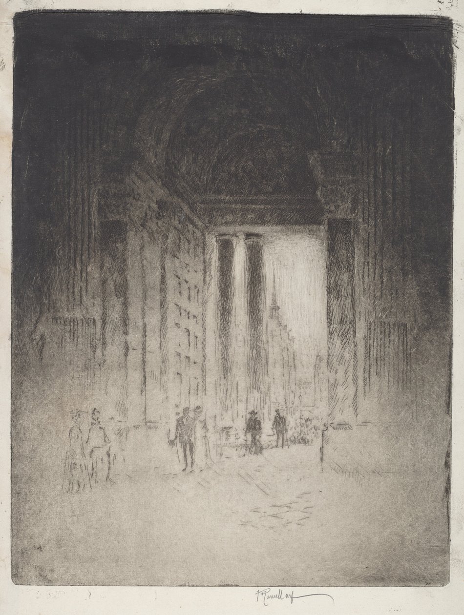 Porta ovest, San Paolo da Joseph Pennell
