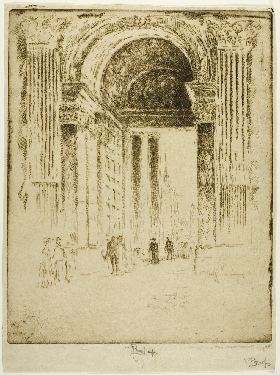 Porta Ovest, San Paolo da Joseph Pennell
