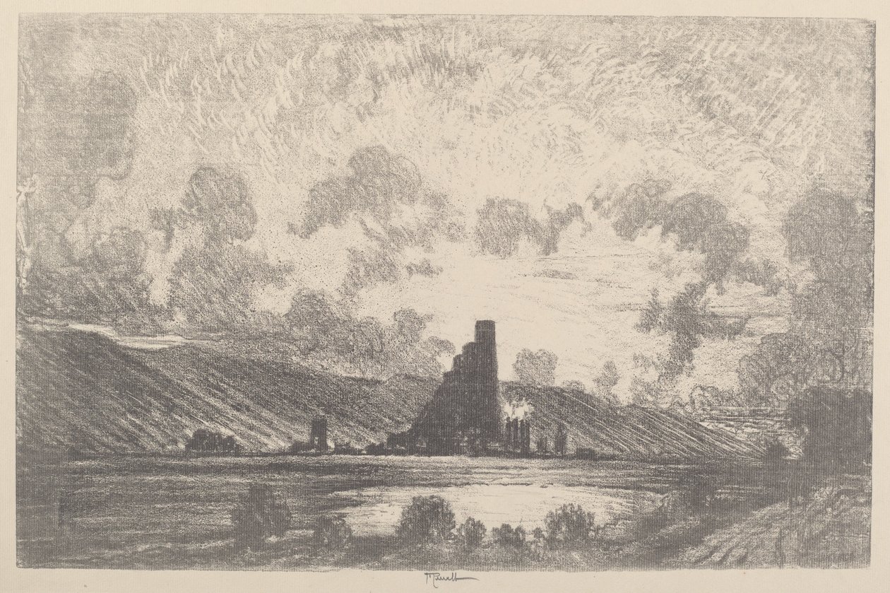 Castelli di lavoro, Wilkesbarre, 1910 da Joseph Pennell