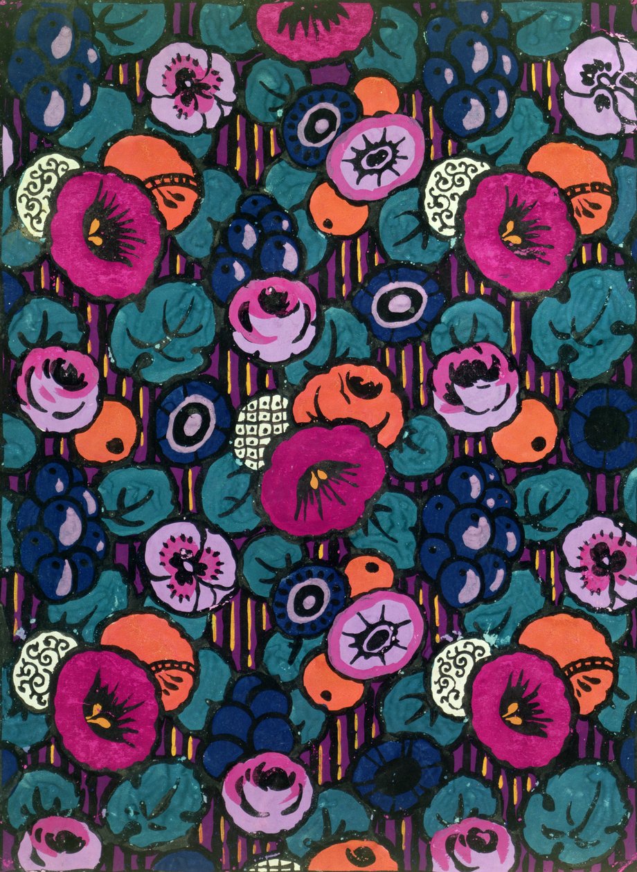 Design per un tessuto stampato di Joseph Percy Bilbie, c.1920 da Joseph Percy Bilbie