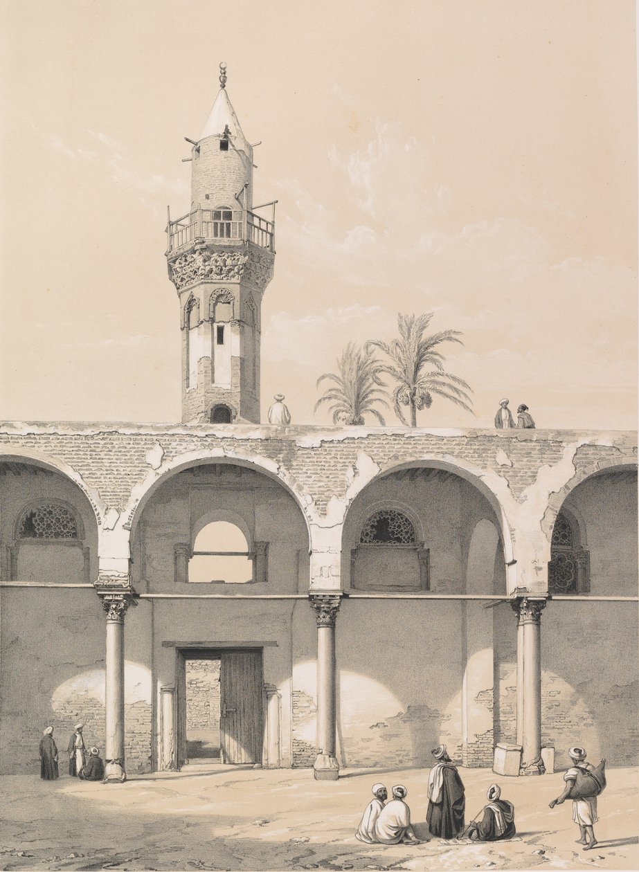 Moschea di Amrou, al Cairo, 1843 da Joseph Philibert Girault De Prangey