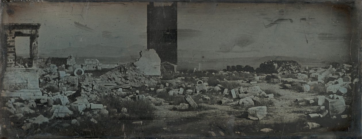 Rovine e primo piano, Acropoli, Atene, 1842 da Joseph Philibert Girault De Prangey