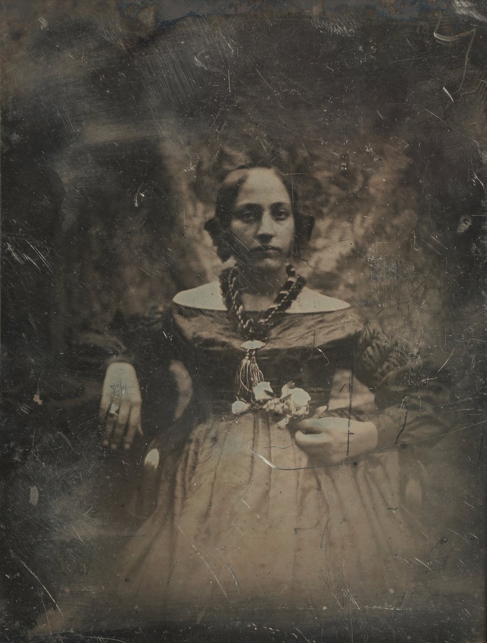 Giovane donna con un fiore, ca. 1842 da Joseph Philibert Girault De Prangey
