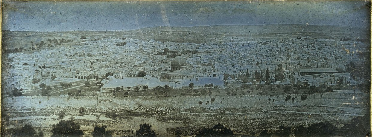 Gerusalemme: vista panoramica dal Monte degli Ulivi da Joseph Philibert Girault De Prangey