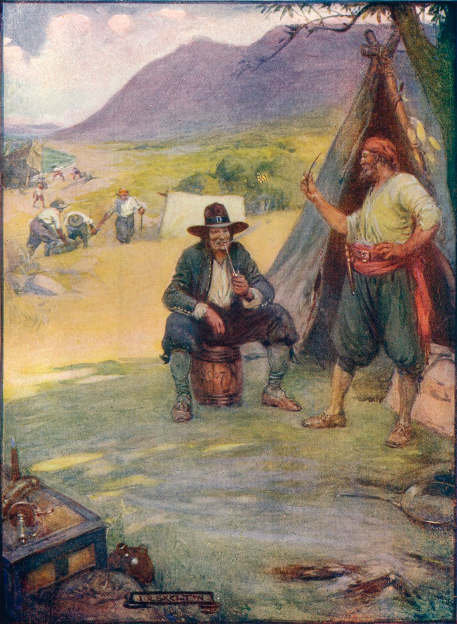 Dove Ora Sorge la Grande Città di Città del Capo, Hanno Montato le Loro Tende e Capanni, c1908, c1920 da Joseph Ratcliffe Skelton